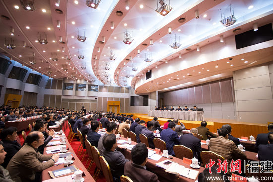 福建省国资委在福州召开2018年全省国有资产监督管理工作会议。李南轩 摄