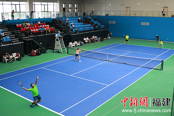 东侨举办省运会网球测试赛