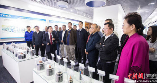 福建国资国企的领导参观位于新疆昌吉州的特变电工股份有限公司。 李南轩 摄