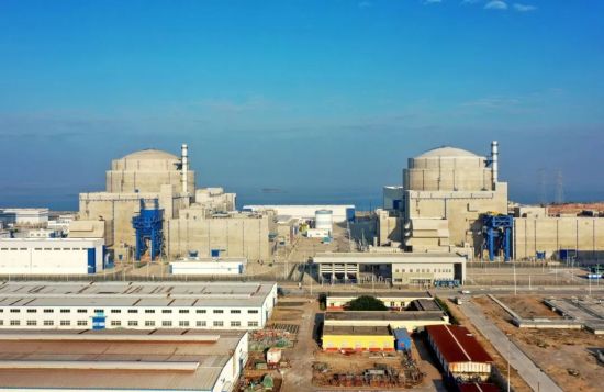 福清核电5号机组（左）和6号机组，2021年12月29日摄。