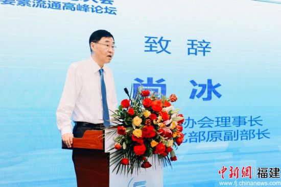 中国互联网协会理事长、工信部原副部尚冰致辞。