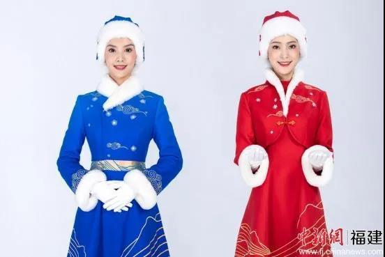 北京2022年冬奥会与冬残奥会系列颁奖服装——“瑞雪祥云”方案。